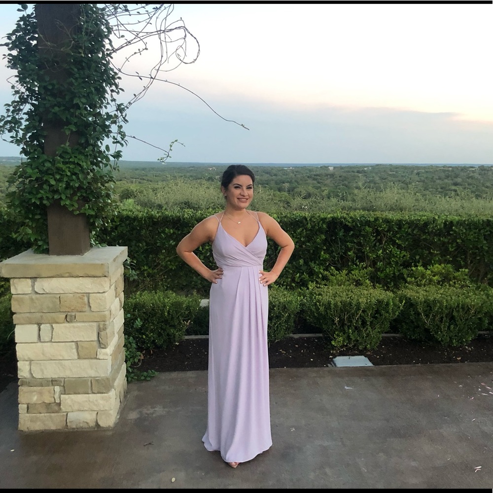 Bridesmaid Wrap Dress - Color Iris